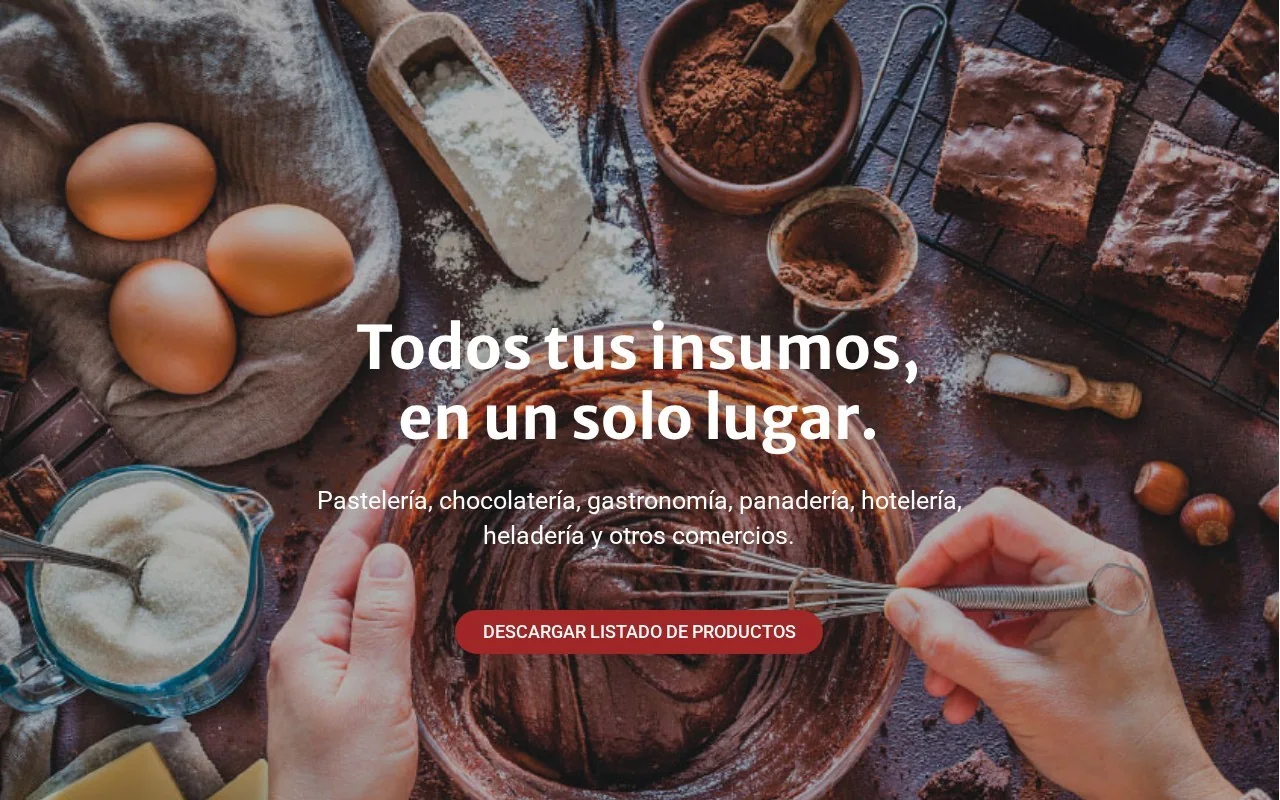 Home de Alyser, insumos de pastelería