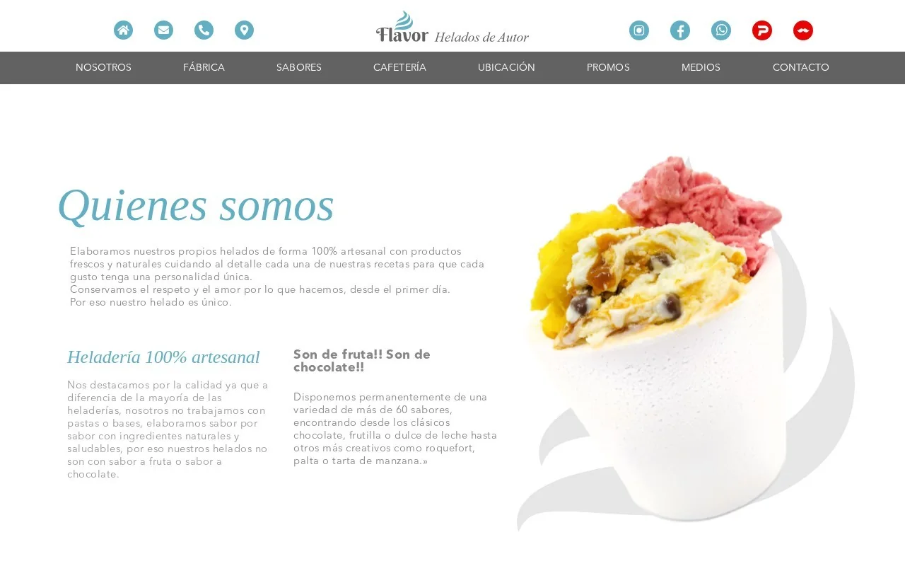 Home de Flavor, helados de autor de Bahía Blanca