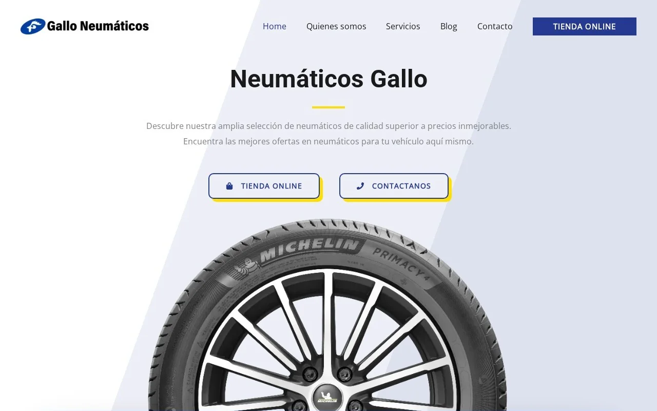 Home de Gallo Neumáticos