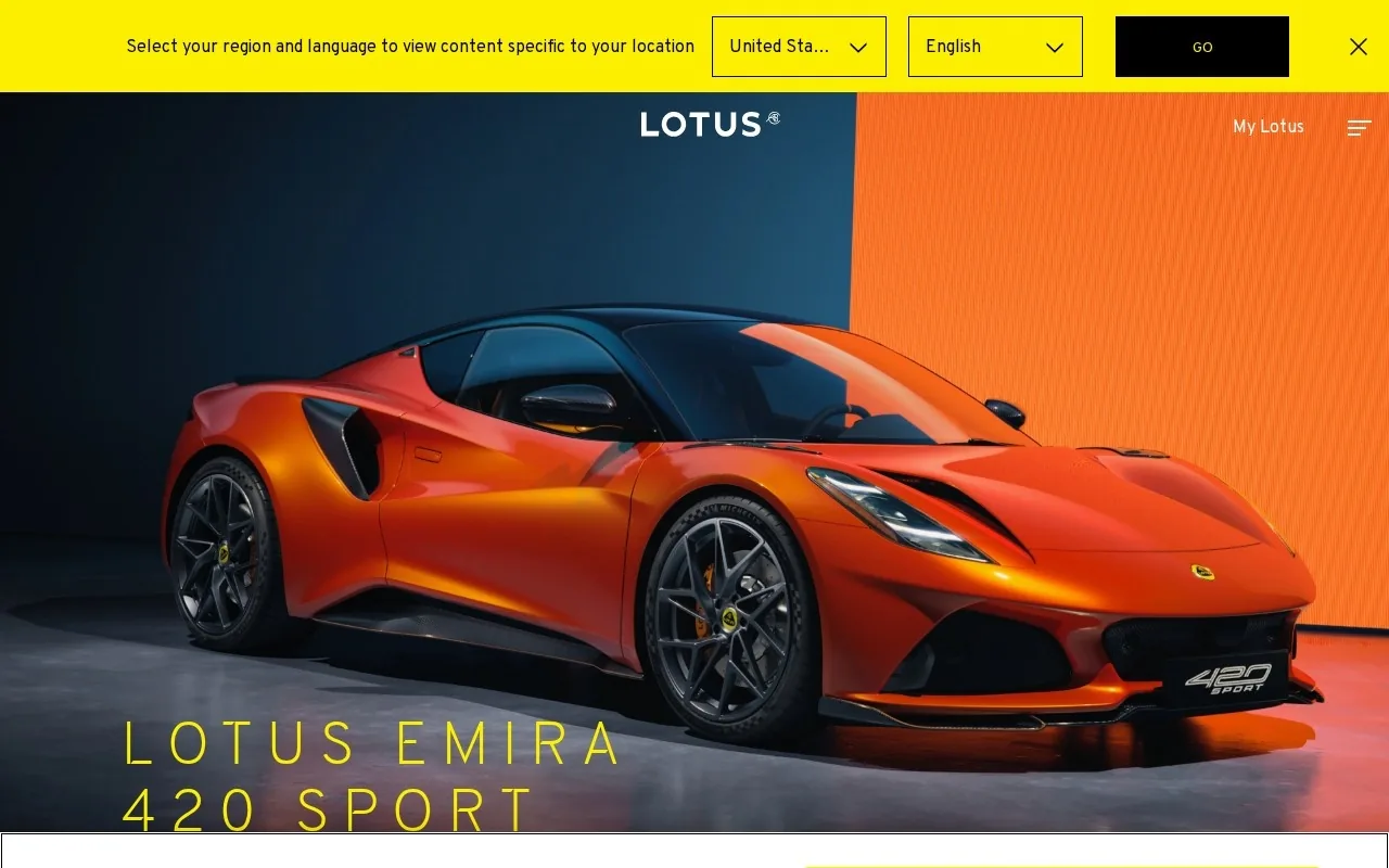 Home de Lotus Cars Argentina