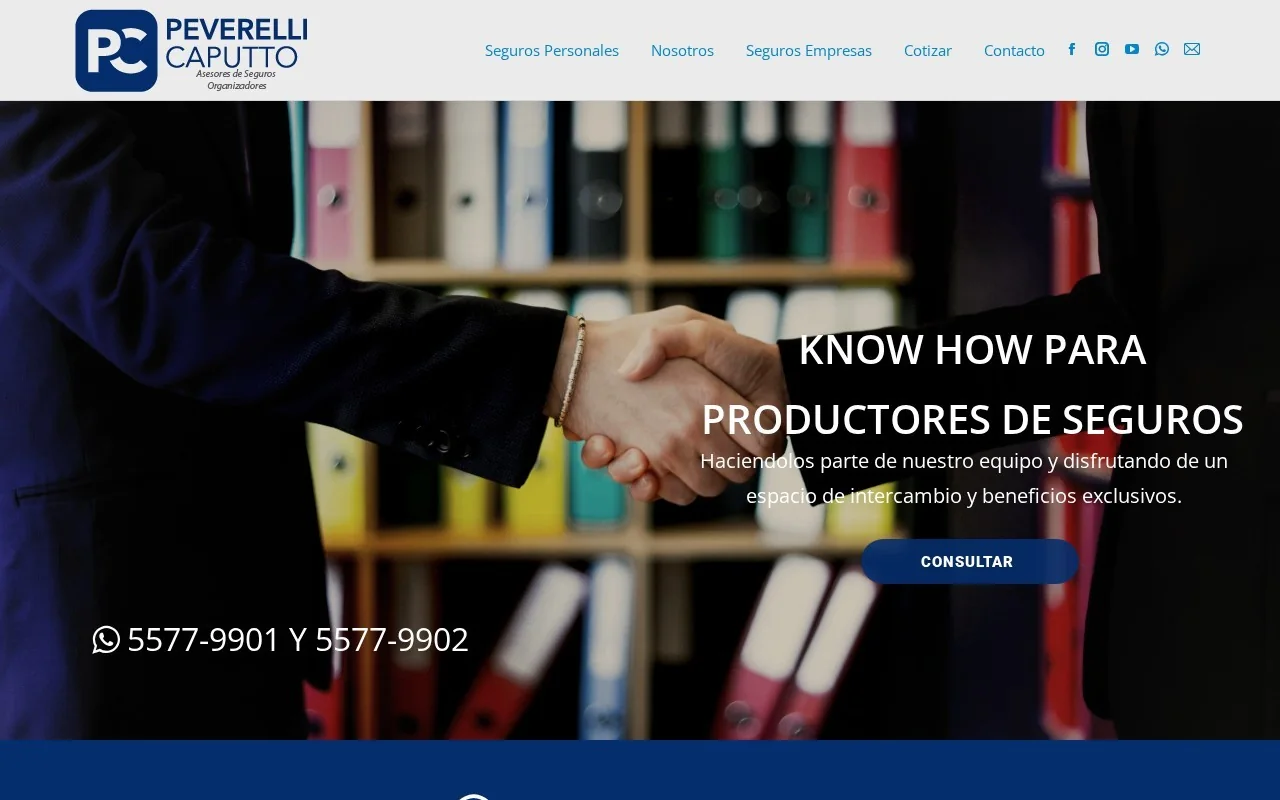 Home de Peverelli Caputto, asesores de seguros