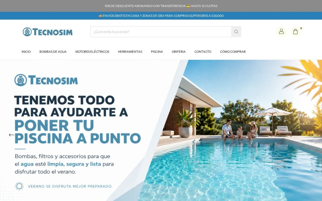 Tienda online de Tecnosim en Tienda Nube