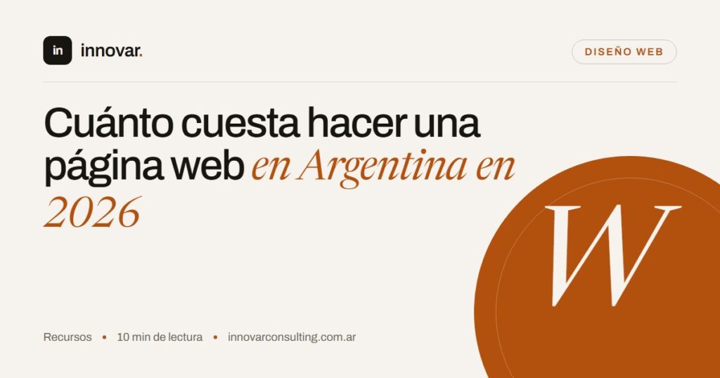 Cuánto cuesta hacer una página web en Argentina en 2026