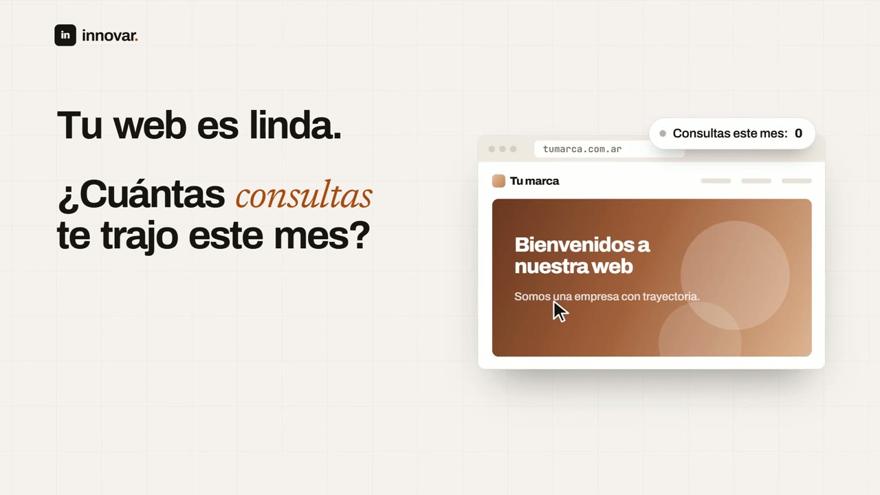 Primer cuadro: Promo del servicio Diseño web