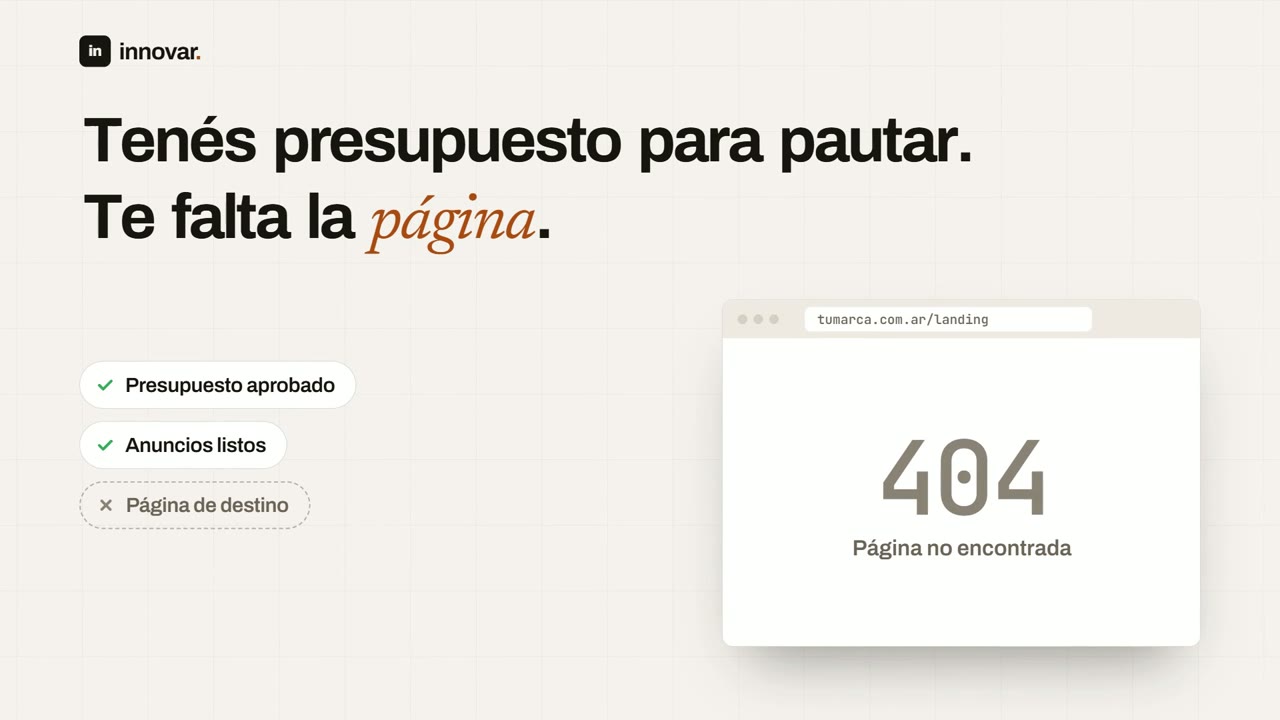 Primer cuadro: Promo del servicio Landing en 72 horas